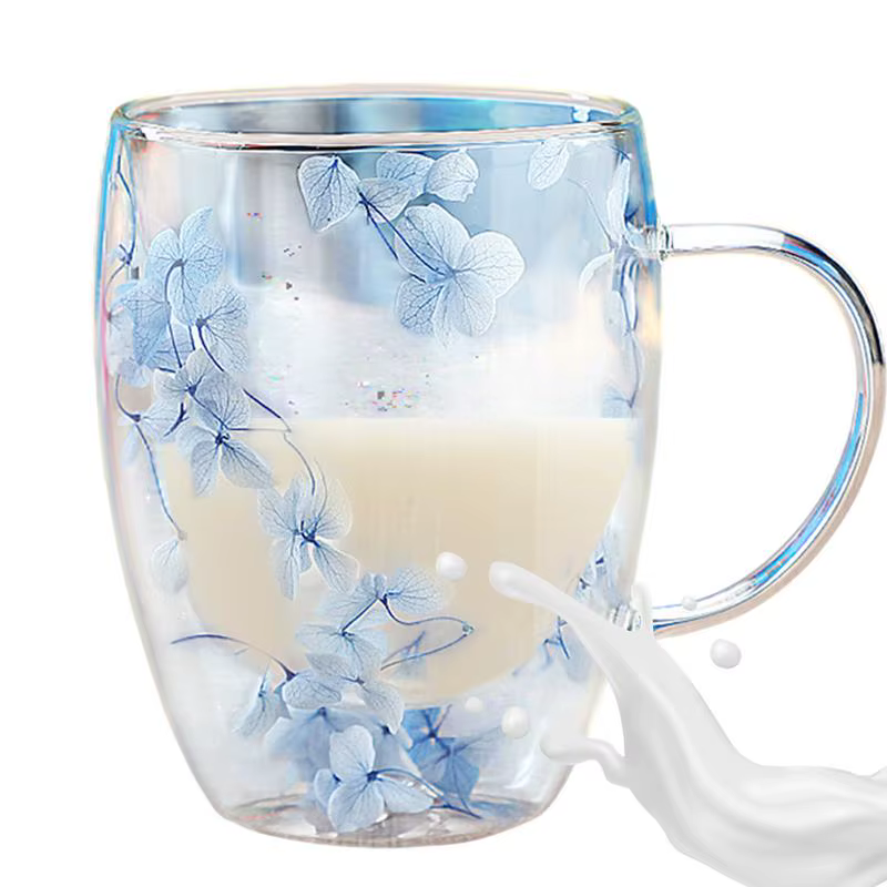 Tasse à café en verre à double paroi