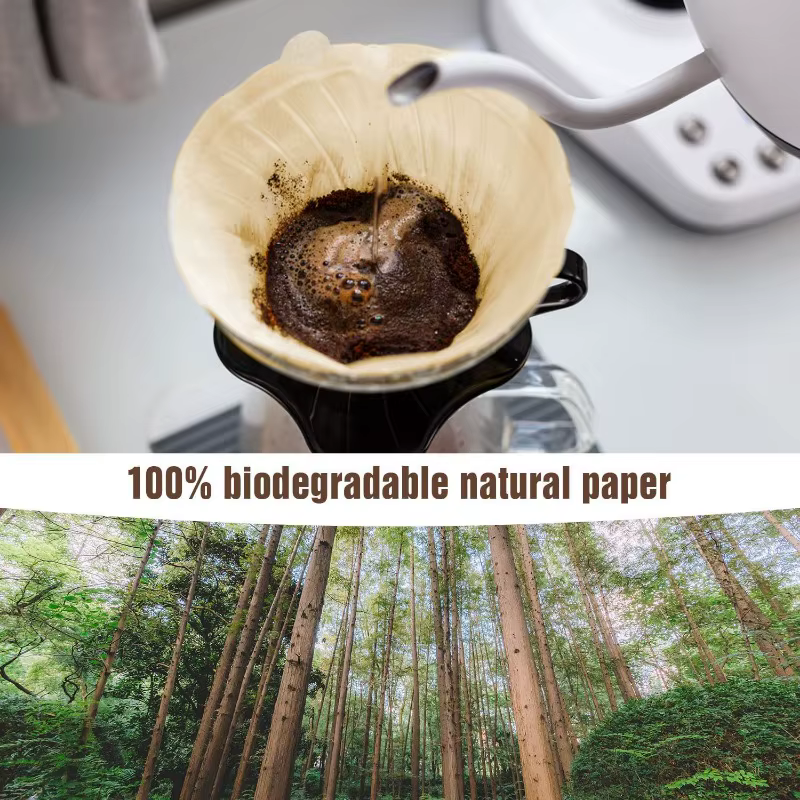 100/200 pièces papier filtre à café forte pénétration filtres