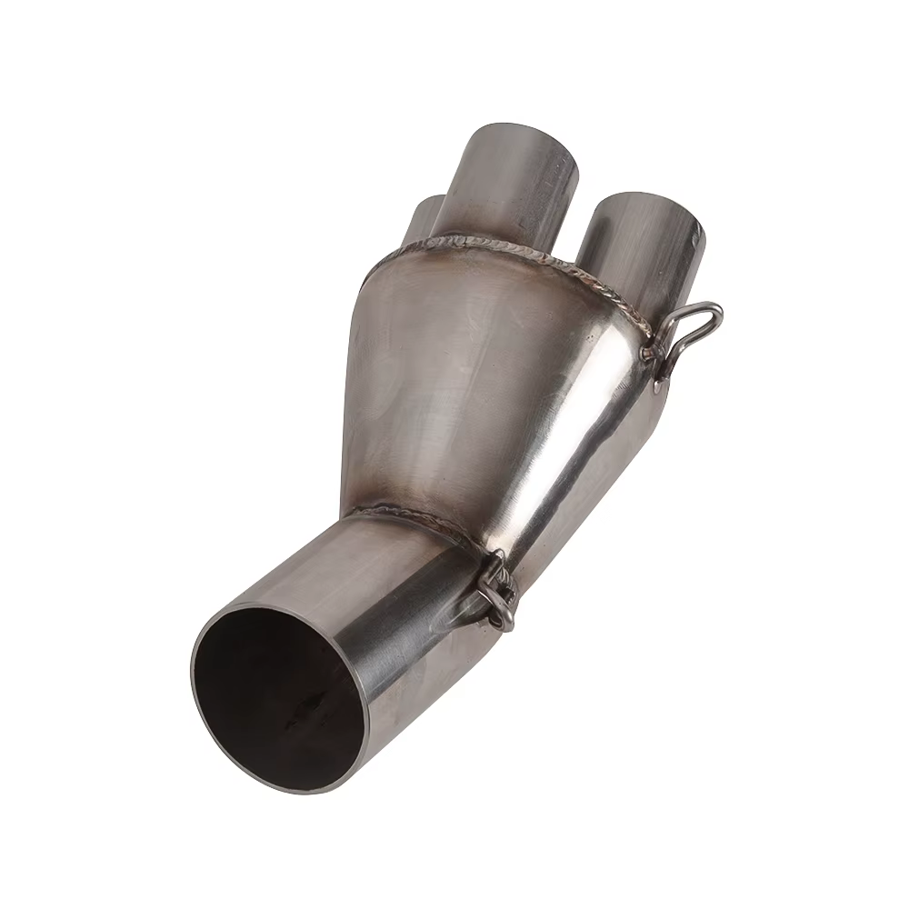 MOTO4U 30 degrés café Racer adaptateur d'échappement Kit de silencieux mise à niveau 4 en 1 collecteur pour BMW K75 K100 K1100