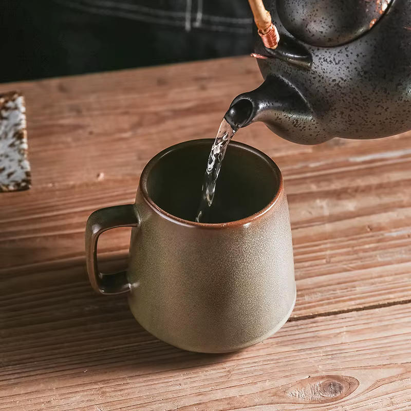 Tasse en céramique rétro créative japonaise de 350mL