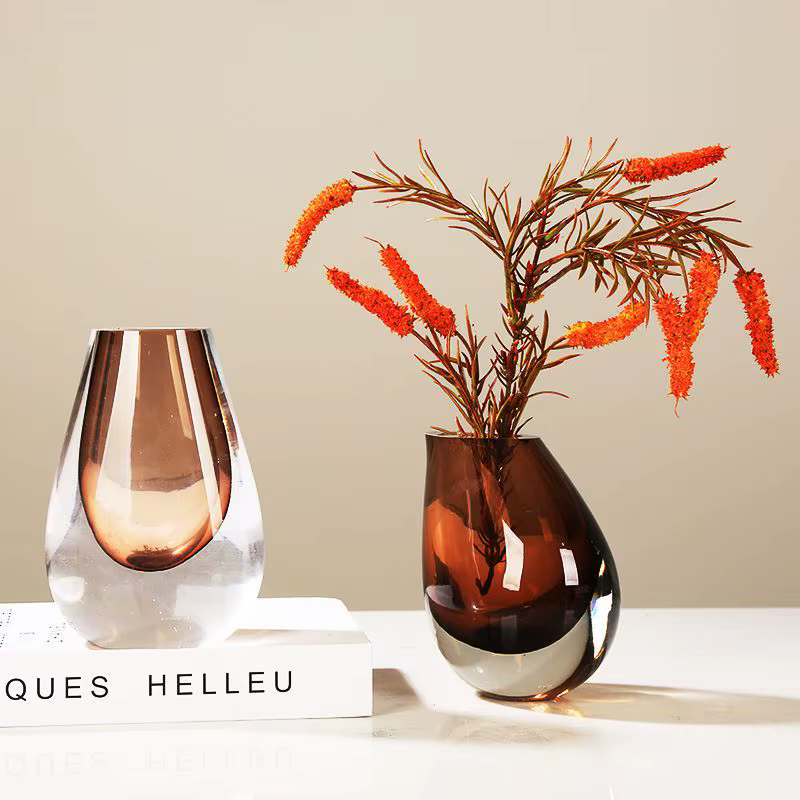 Vase en verre artistique