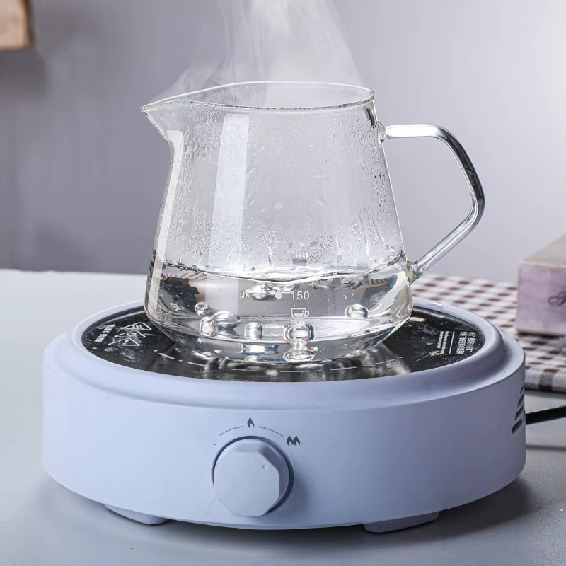 Ensemble de cafetière verser avec support en bois