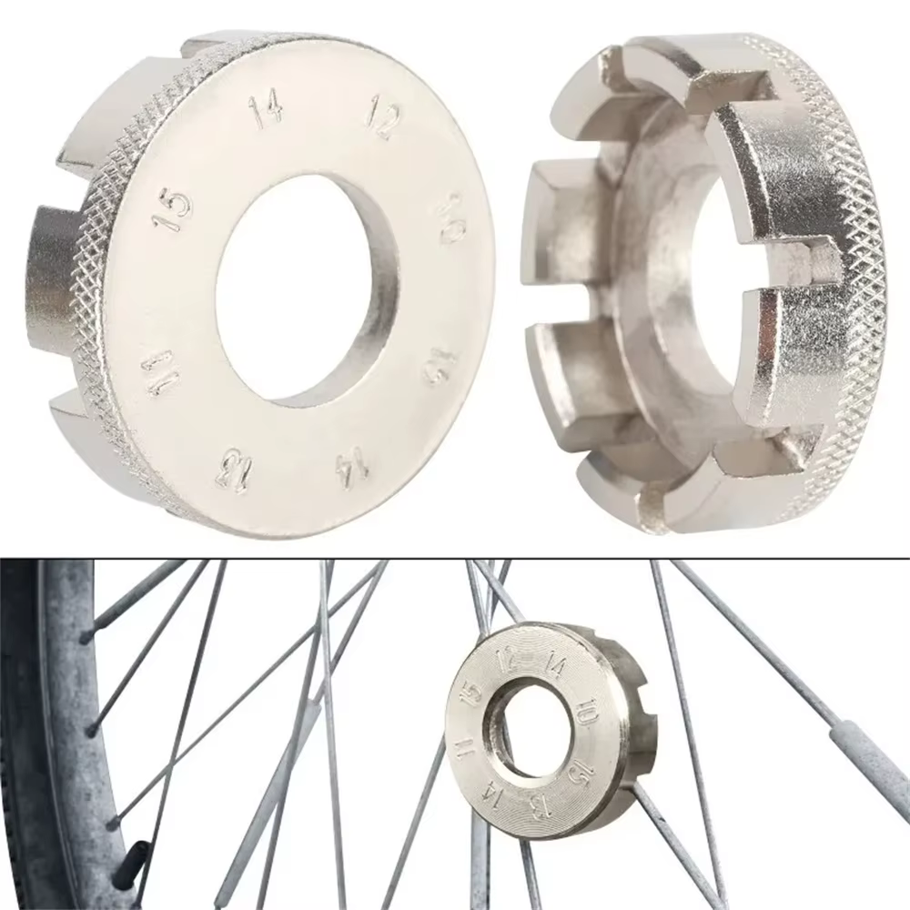 Clé à rayons de vélo, outils de cyclisme, roues en acier, accessoires vtt, 1 pièce