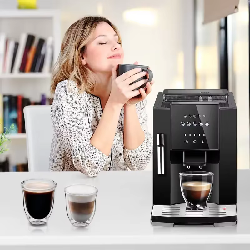 Machine à café expresso portable, automatique, électrique, pour usage domestique, commercial, bureau, barista, appareil de préparation de café