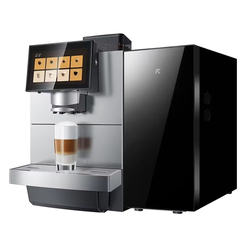 Machine à café intelligente automatique commerciale, machine à expresso intelligente du grain à la tasse pour le bureau, les restaurants et les cafés
