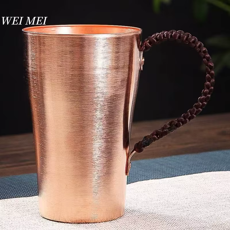Tasse à café en cuivre pur fabriquée à la main