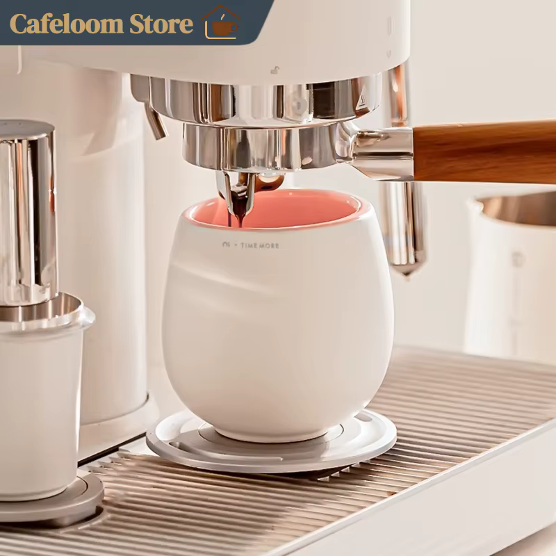 Timemore × Ni Wares Tasse de dégustation en céramique à double rebord pour espresso