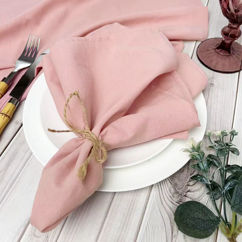 Serviettes de Table 100% coton 40x40cm