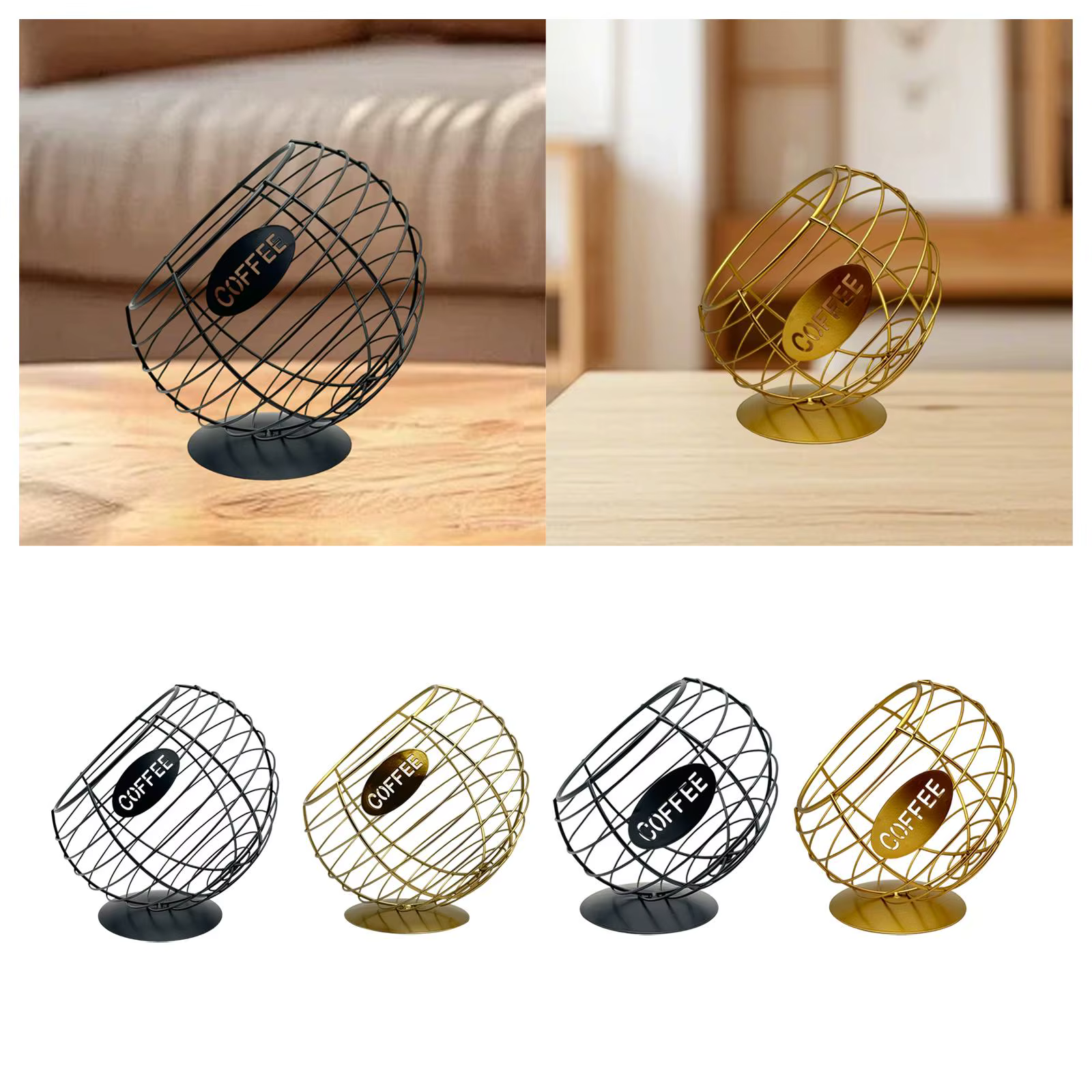 Organisateur de capsules de café en fil de fer