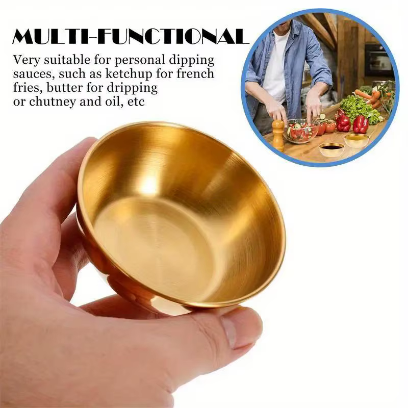 Ensemble de 6 petits plats à Sauce en acier inoxydable