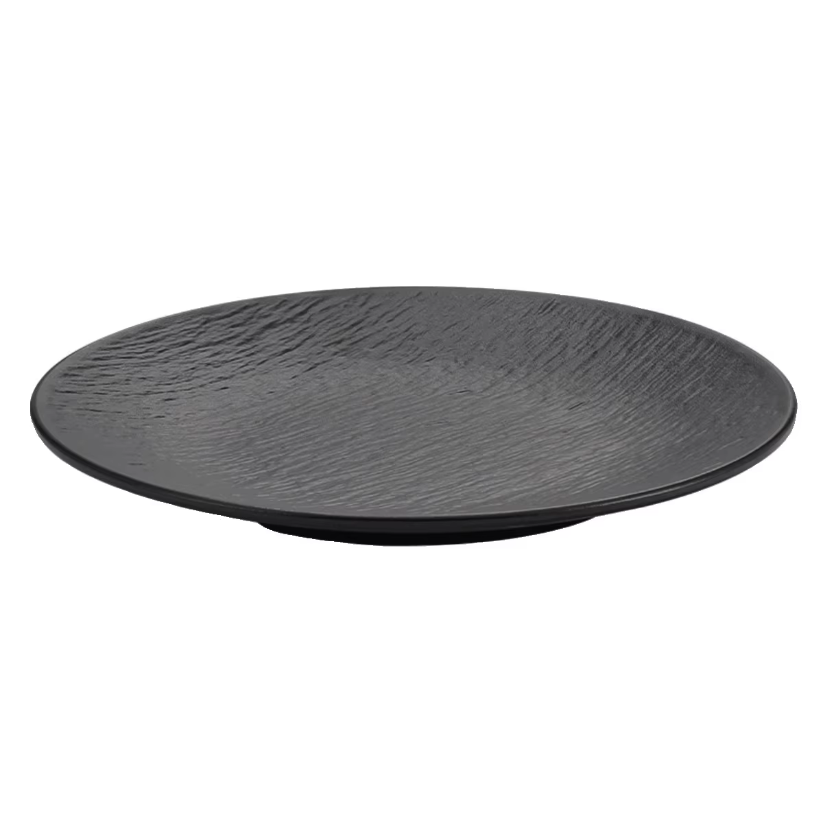 Plaque en mélamine japonaise en plastique noir