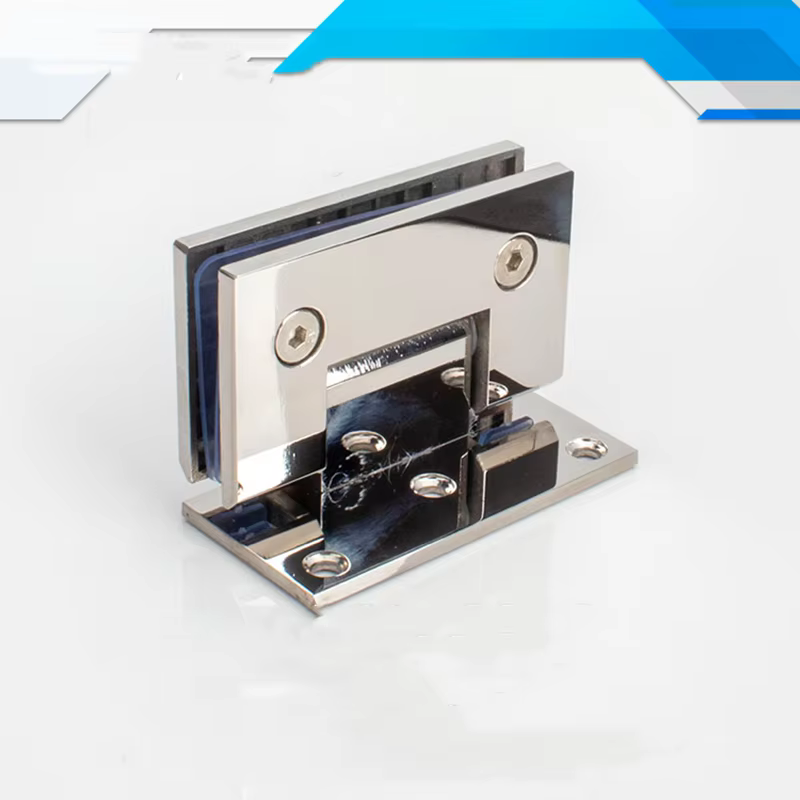 Accessoires de porte de douche 304 Acier inoxydable solide 90 HOréinitialisation résistant Charnière en verre (XYGL-13)