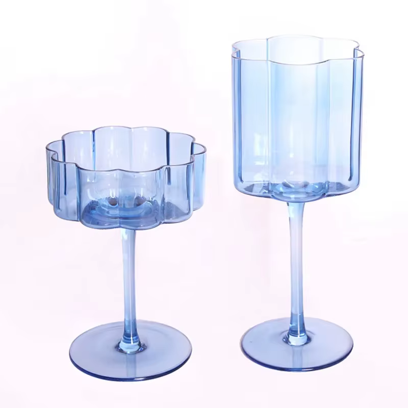 Verre à vin en cristal multicol