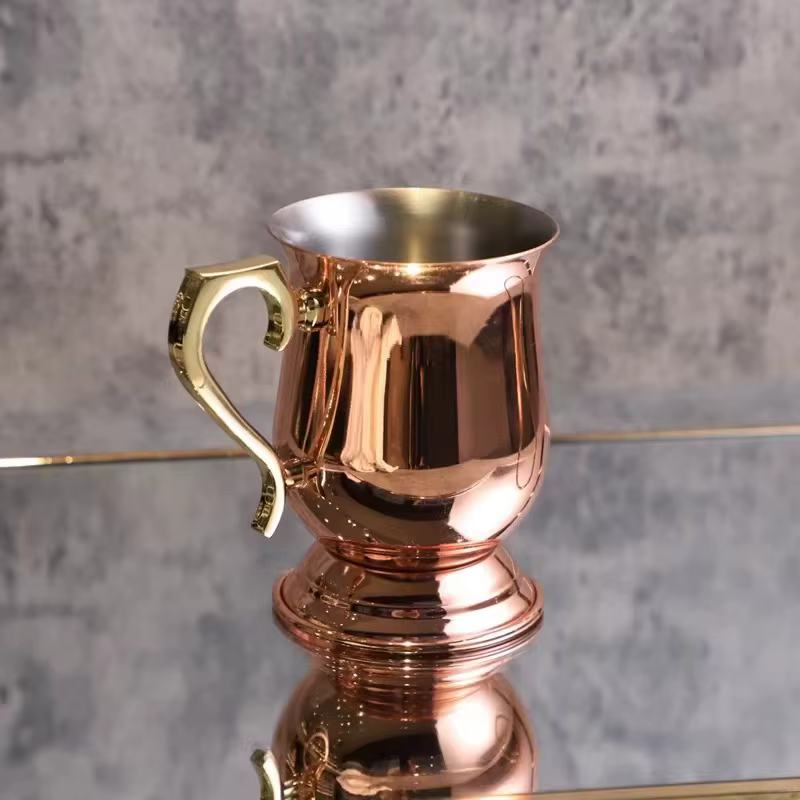 Tasse mule de moscou de 340ml, plaquée cuivre, blazer bleu, tasse à Cocktail