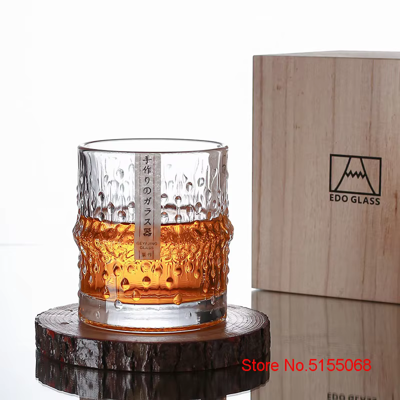 Verres à whisky à l'ancienne en bambou de style japonais