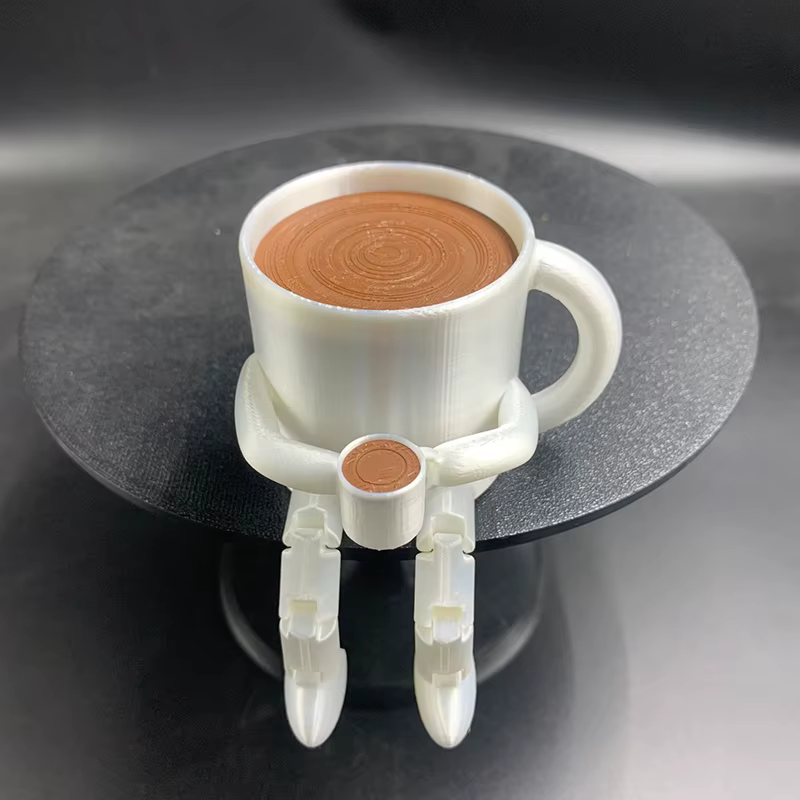 Ornement créatif en forme de grain de café imprimé en 3D