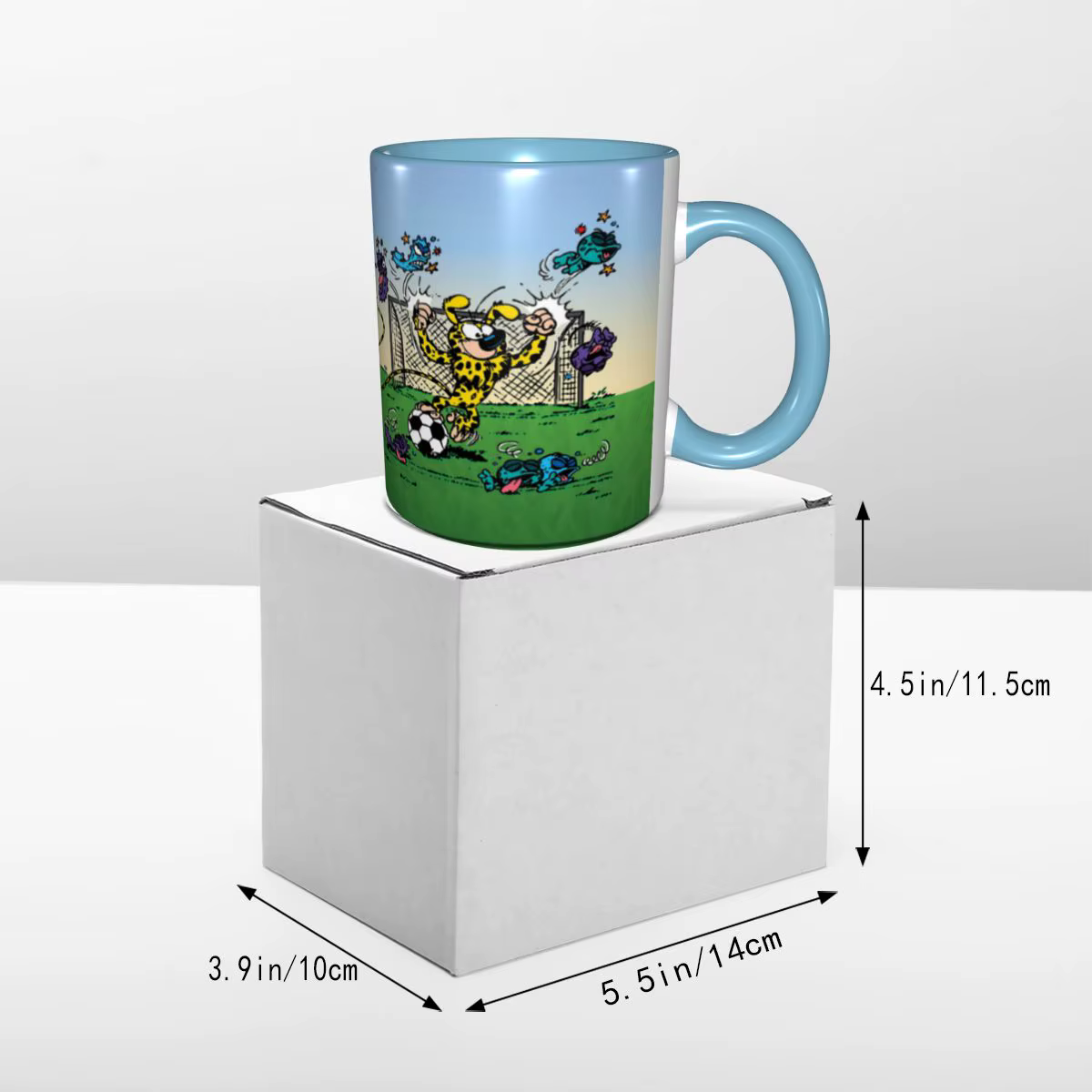 Marsupilami football tasse à café bricolage personnalisé belge Animation Manga céramique lait thé