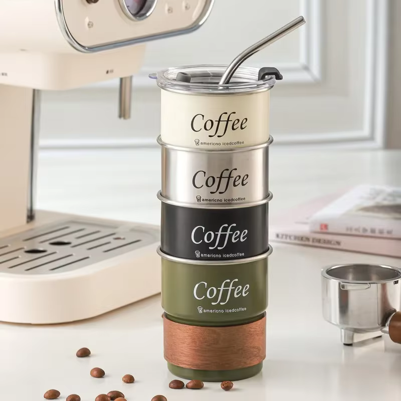 Tasse à café en acier inoxydable 304