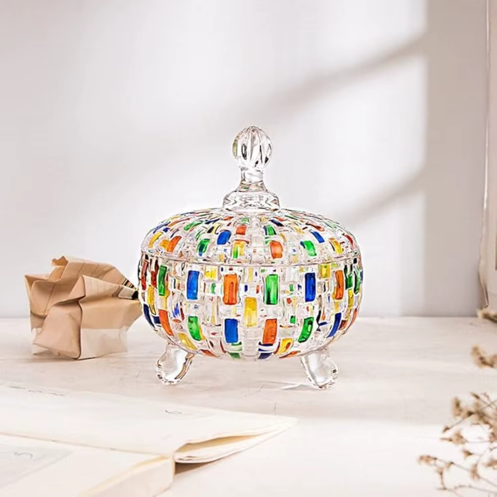 Pot à bonbons en verre de Style européen