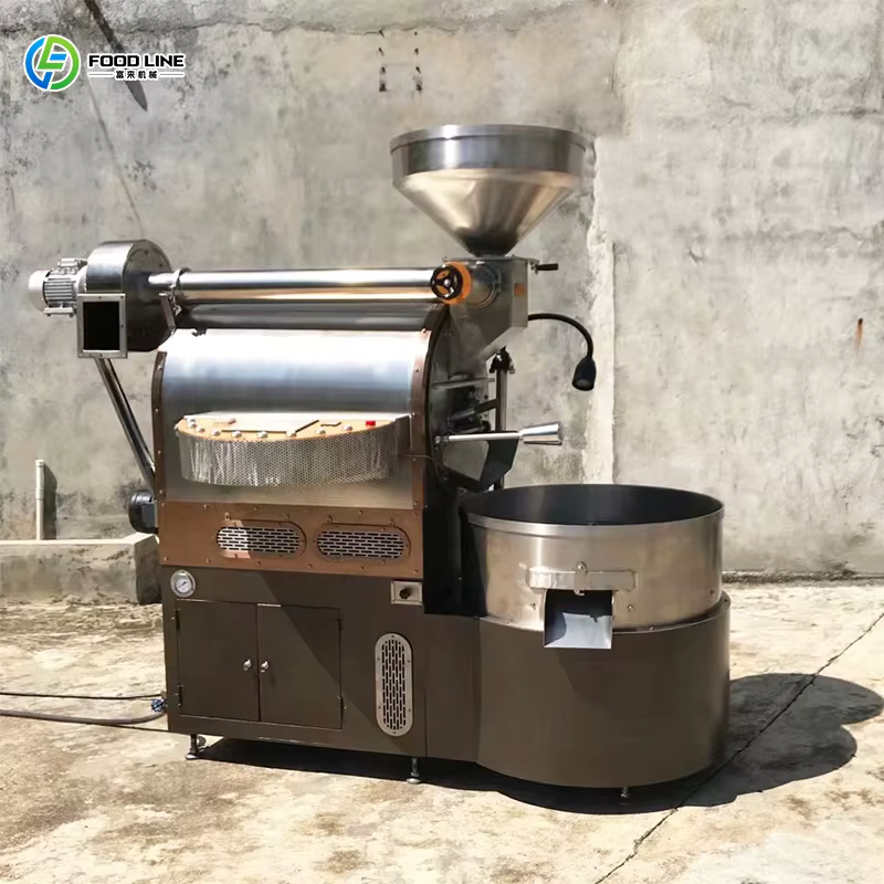 Ligne de production de café en grains personnalisée, torréfacteur de café efficace, ligne de broyage industrielle