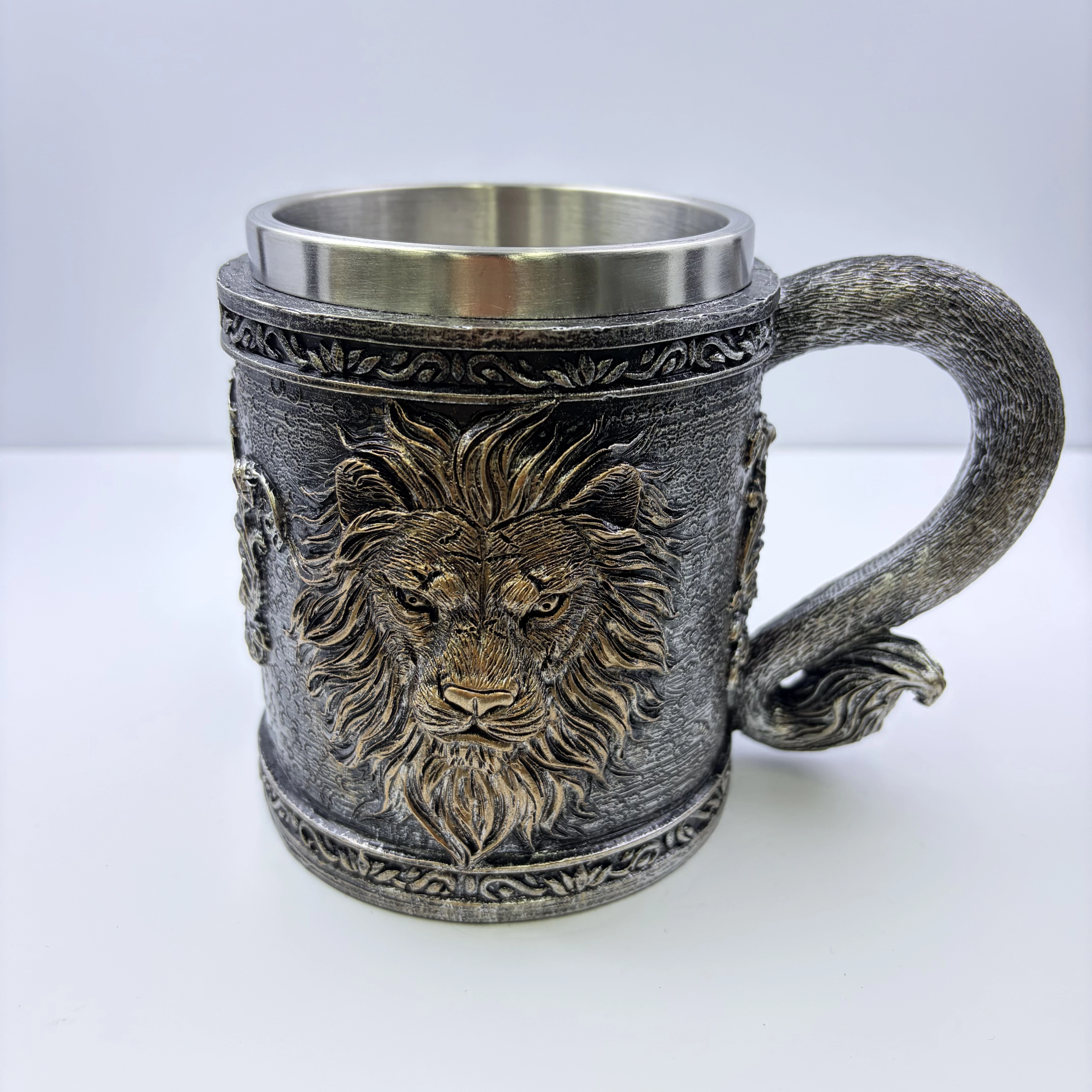 Chope à bière Tête de Lion