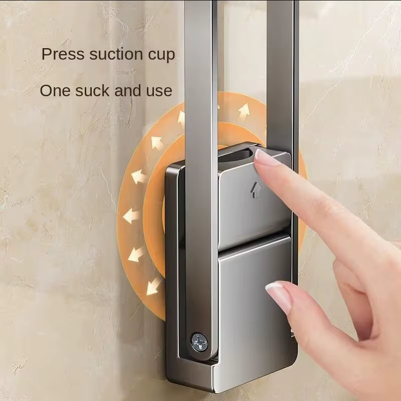 Porte-serviettes pliable à ventouse
