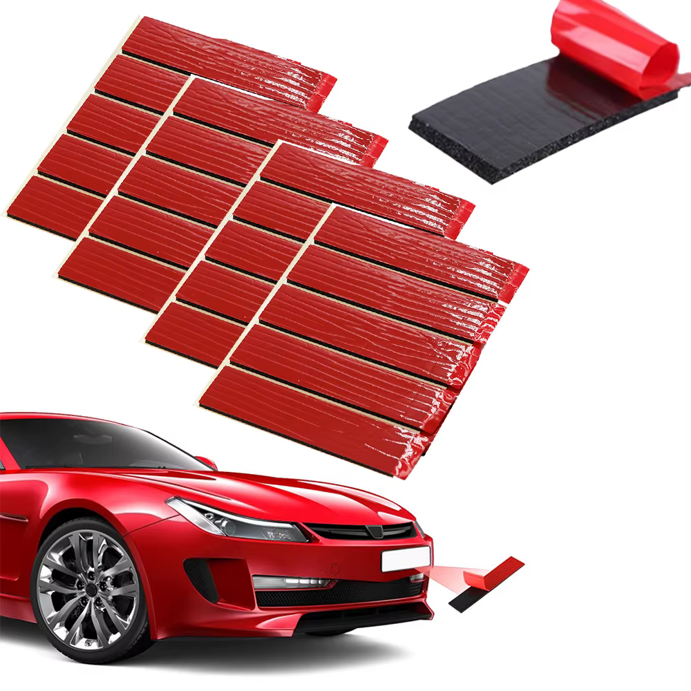 Tampons adhésifs pour plaque d'immatriculation XTRA-THICK, tampons adhésifs Double face Extra résistants et robustes pour plaques d'immatriculation de véhicule, voiture, moto