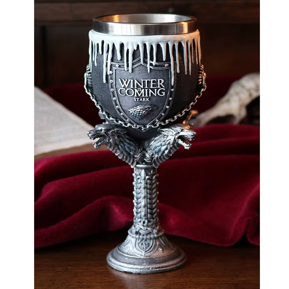 Gobelet GOT 200ml, verre à vin en résine de haute qualité en acier inoxydable, gobelet à Champagne, cadeau d'halloween et de noël, verres fantaisie rétro
