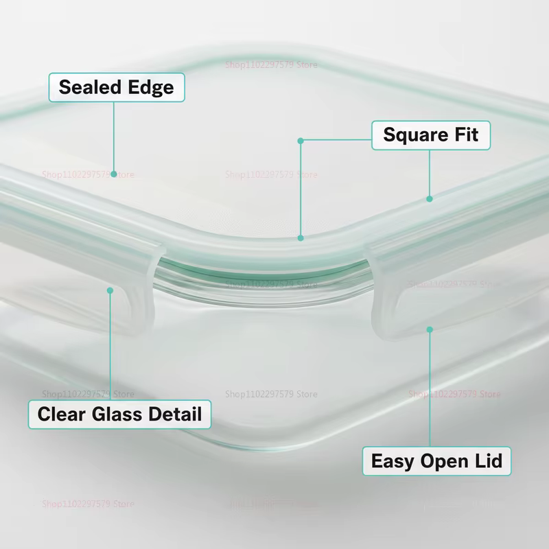 Boîtes de conservation alimentaire en verre