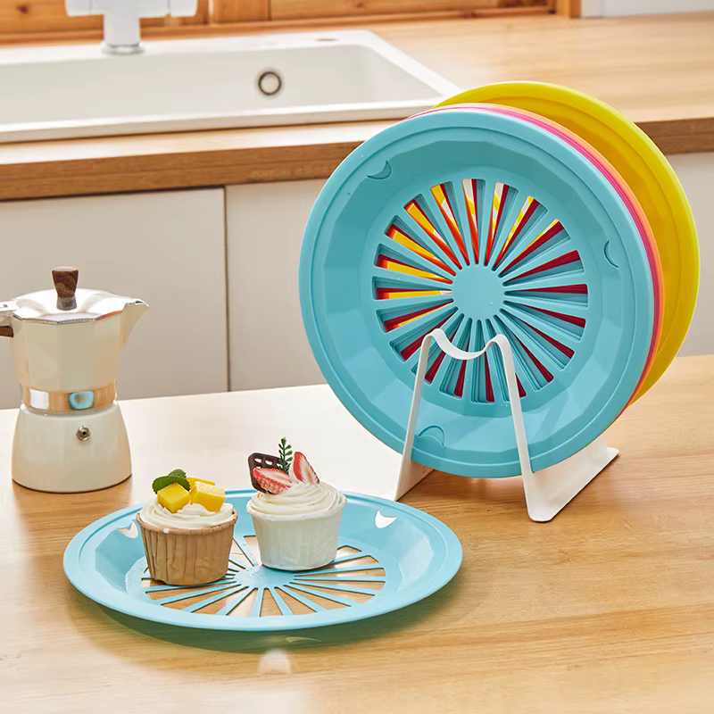 Ensemble de 6 supports d'assiettes en papier réutilisables