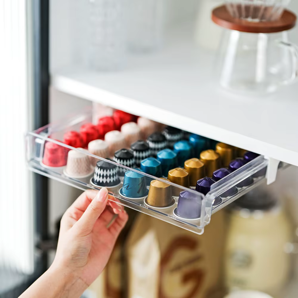 Boîte de rangement de capsules de café à usage domestique