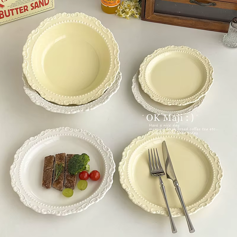 Assiette à manger en Relief haut de gamme