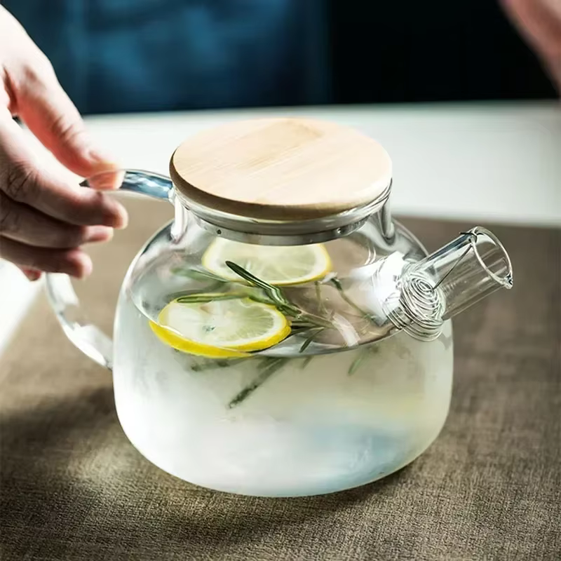 Théière en verre Borosilicate Transparent de 1