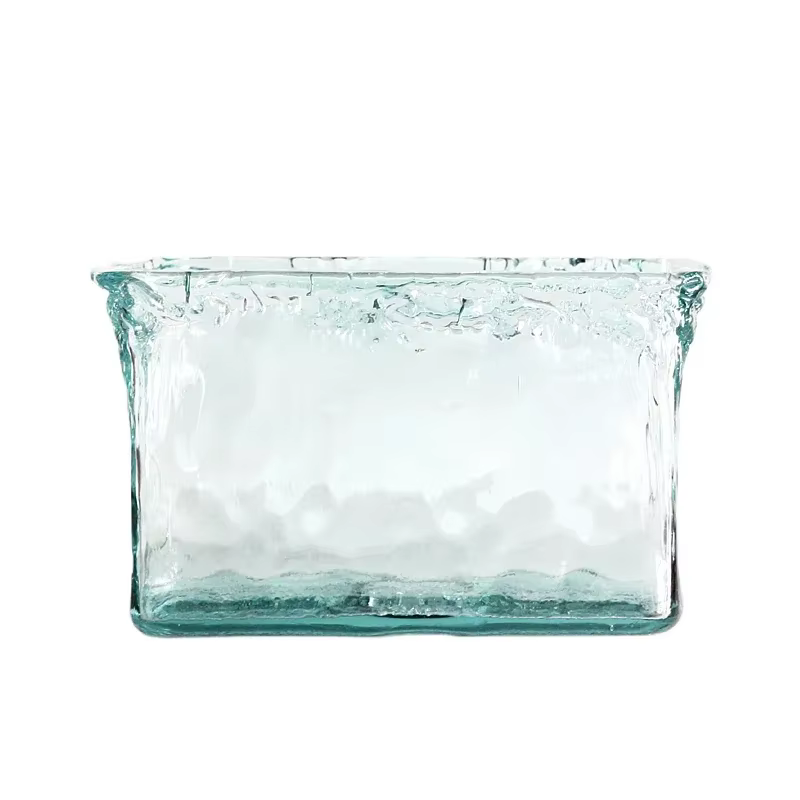 Vase en verre écologique fait à la main