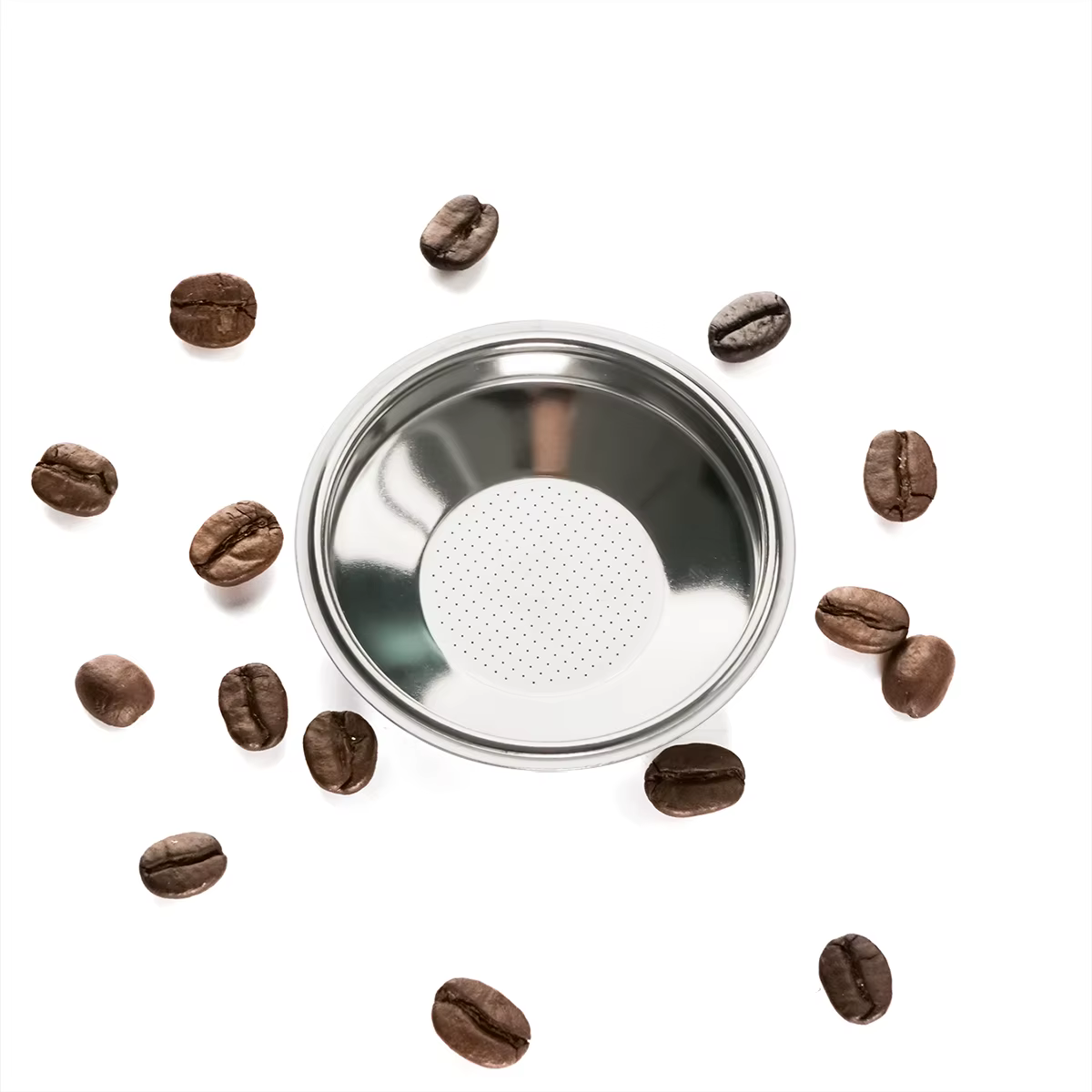 Panier réutilisable filtre à café Permanent en acier inoxydable monocouche poignée de café panier filtrant ajustement parfait panier à porte-filtre