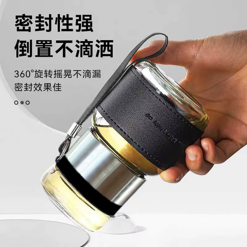 Ins – tasse à thé transparente en verre de jetée de haute valeur