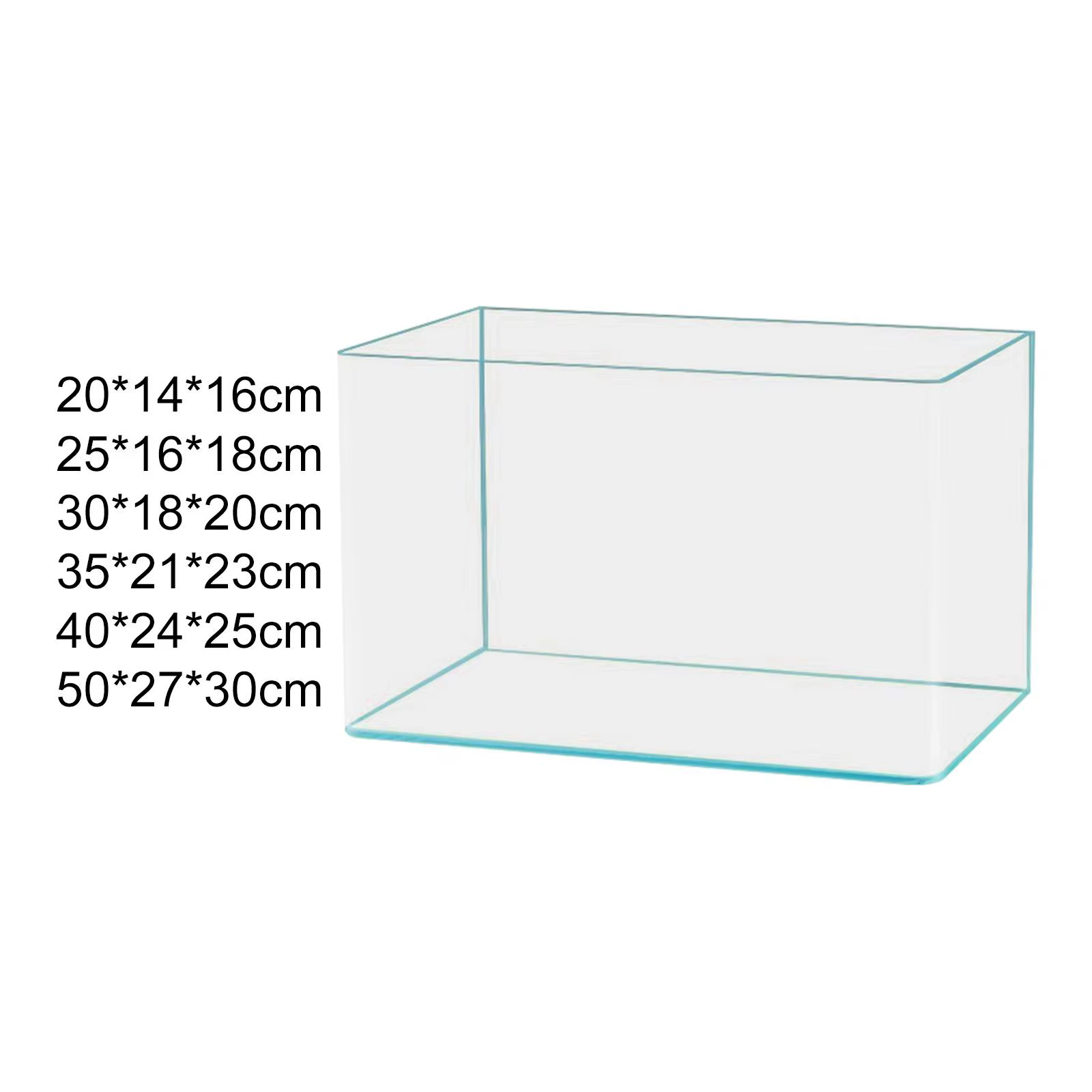 Décoration d'aquarium en verre transparent, facile à nettoyer, réservoir de tortues d'aquarium de bureau minimaliste pour bureau, salon, hôtel, appartement