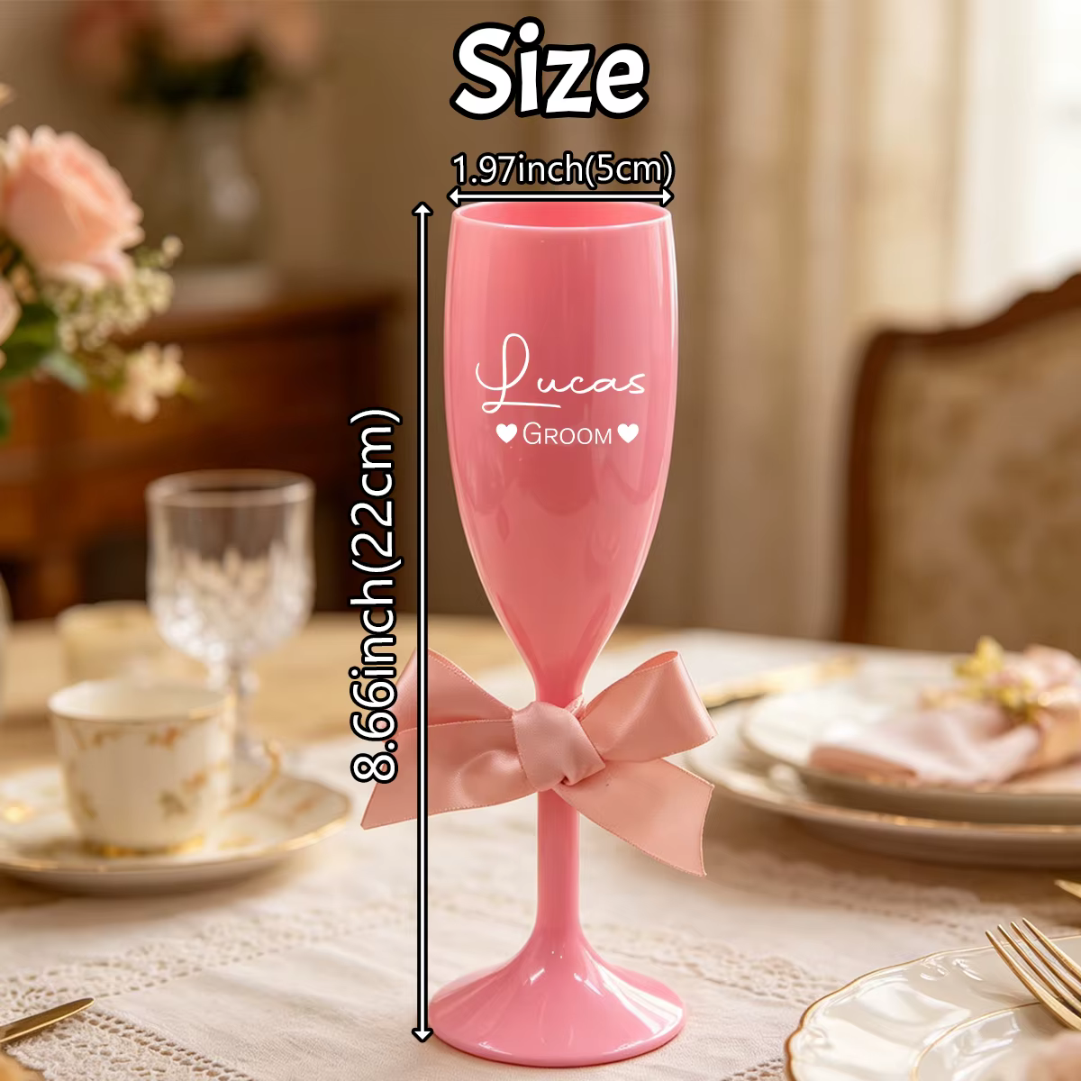 Flûte à champagne personnalisée