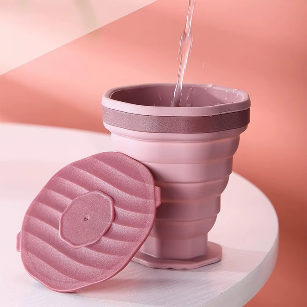 Tasse pliante portative en plastique