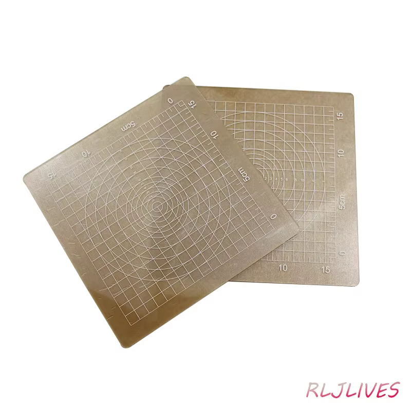 Plaque de pression carrée transparente en acrylique pour pâte polymère, tampon de modelage, outils de bricolage, outil de roulement de pâte DIY