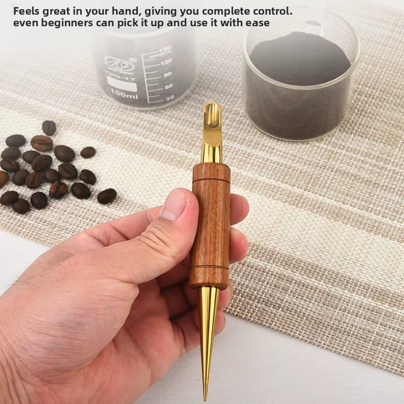 Stylo à café artistique en acier inoxydable