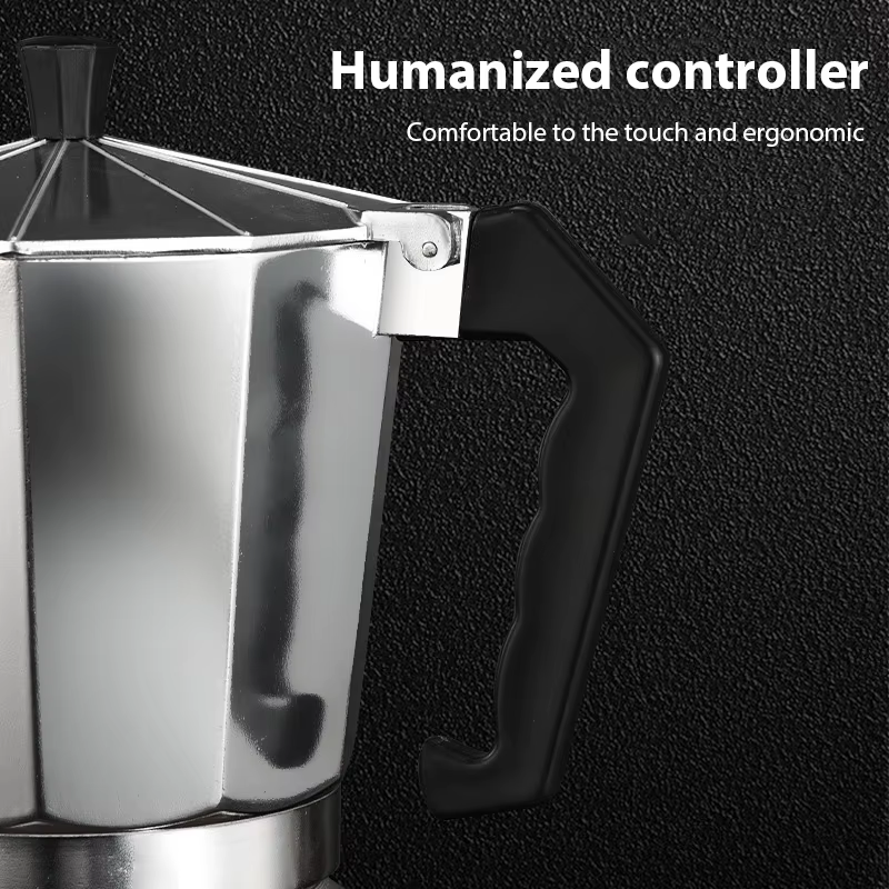 Bouilloire à café en aluminium Latte percolateur maison italienne octogonale Moka cafetière bureau voyage Camping en plein air expresso théière
