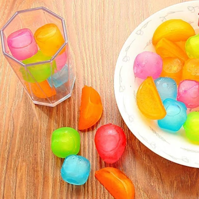 6 morceaux glaçons en plastique lavables non-melting glaçons pour le café latte