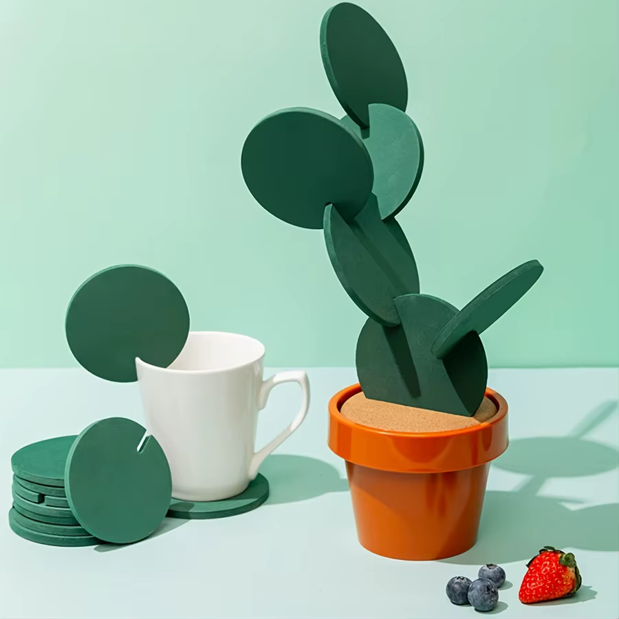 Dessous de verre cactus antidérapant
