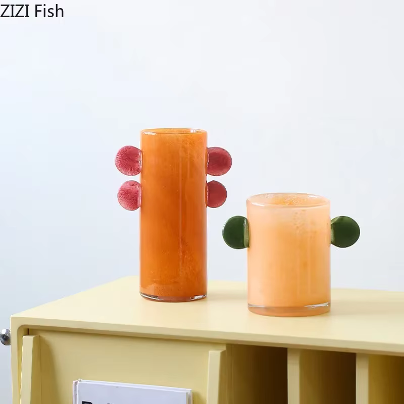Vase en verre nickel é coloré