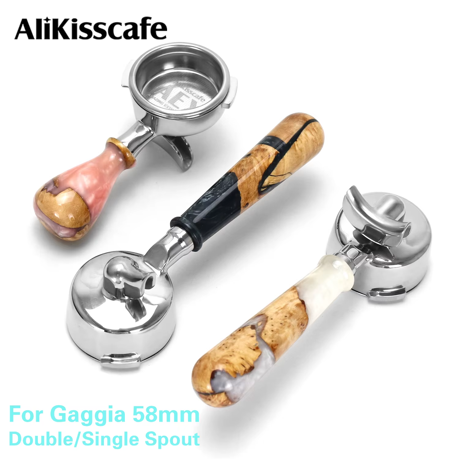 Porte-filtre à café AliKisscafe 58MM pour machine à expresso GAGGIA Classic Pro à bec unique