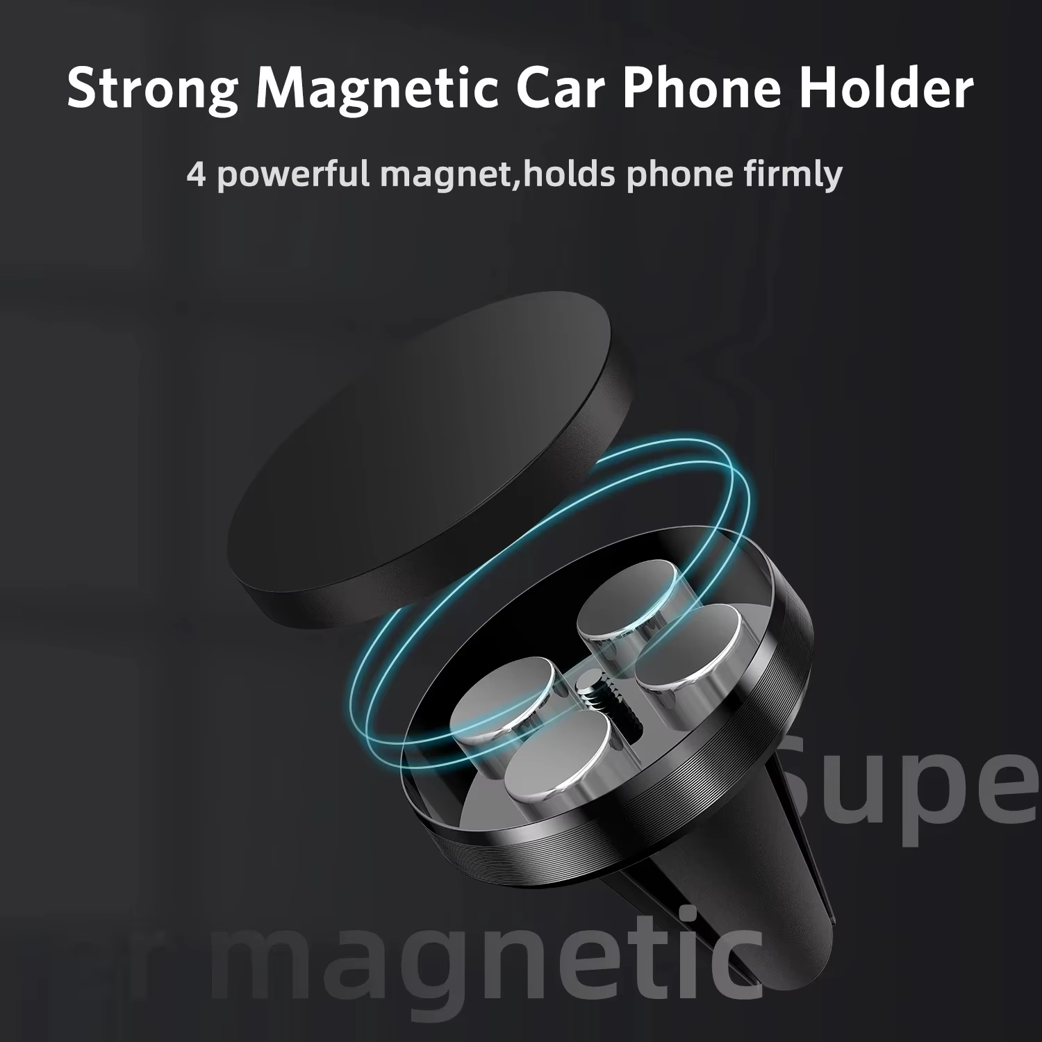 Support de téléphone magnétique pour voiture, Support magnétique pour Smartphone, Support GPS pour iPhone 15 14 11 Xiaomi Mi Huawei Samsung