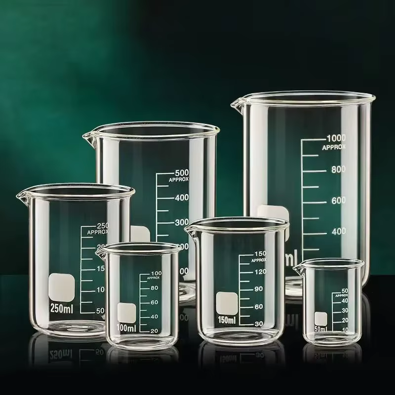 Tasse à mesurer en verre à haute teneur en Borosilicate