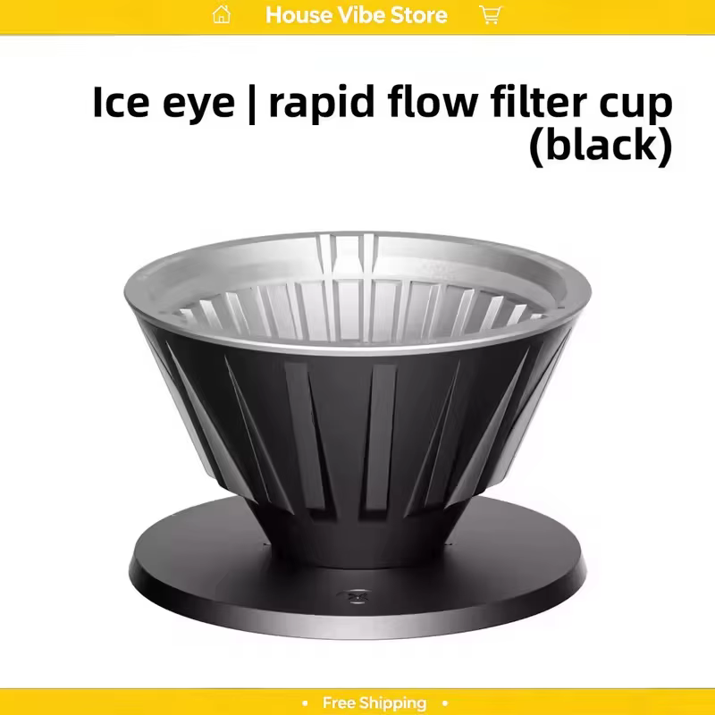 TIMEMORE Dripper à expresso stable, débit élevé, 3 compartiments, anti-colmatage, facile à nettoyer, filtre à café pour la maison et le bureau