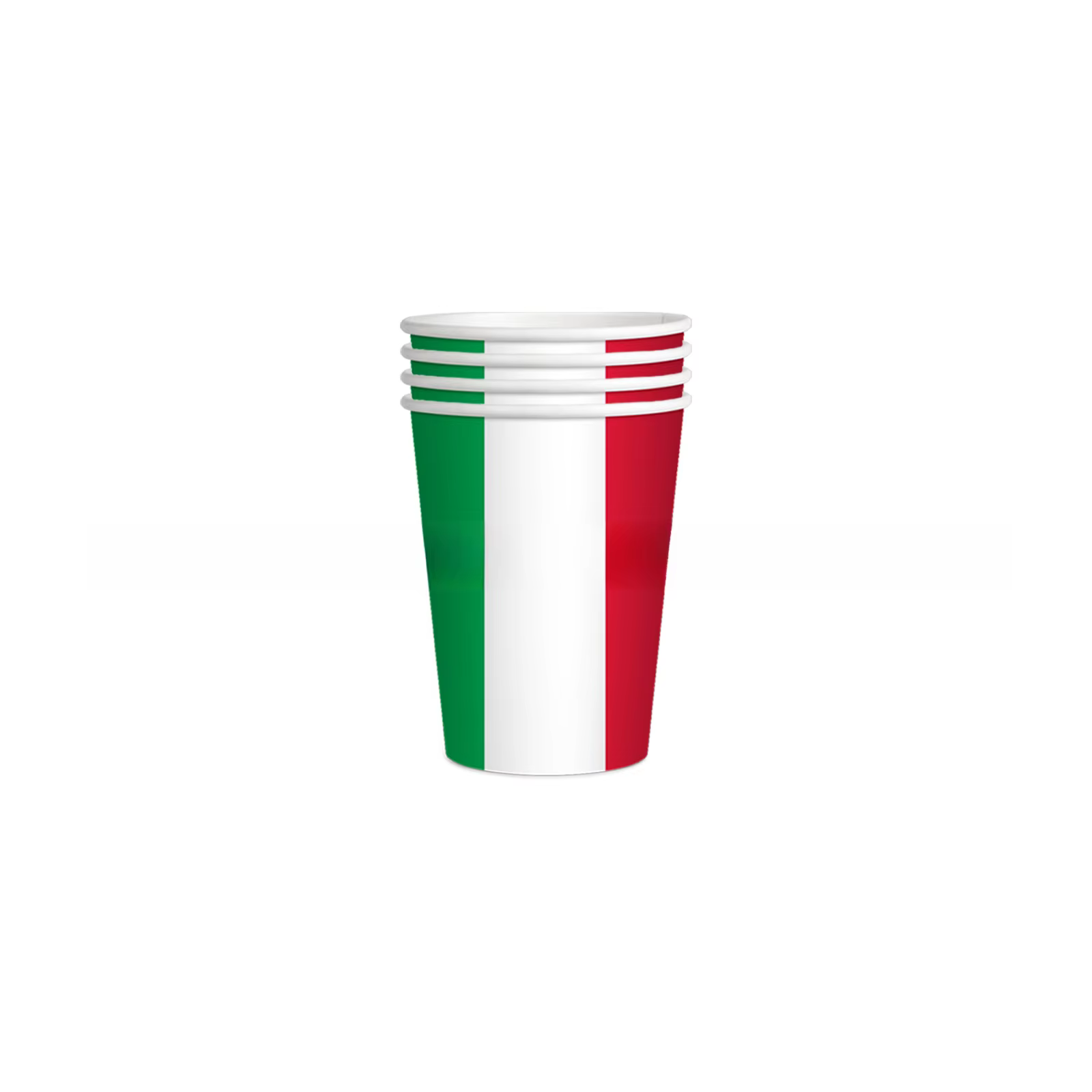 Ensemble de vaisselle sur le thème du drapeau italien